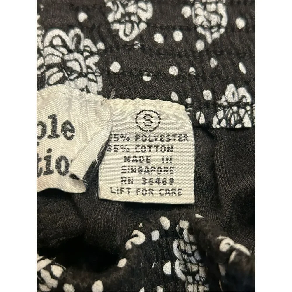Simple Addition pants floral pull on size Small (0055)